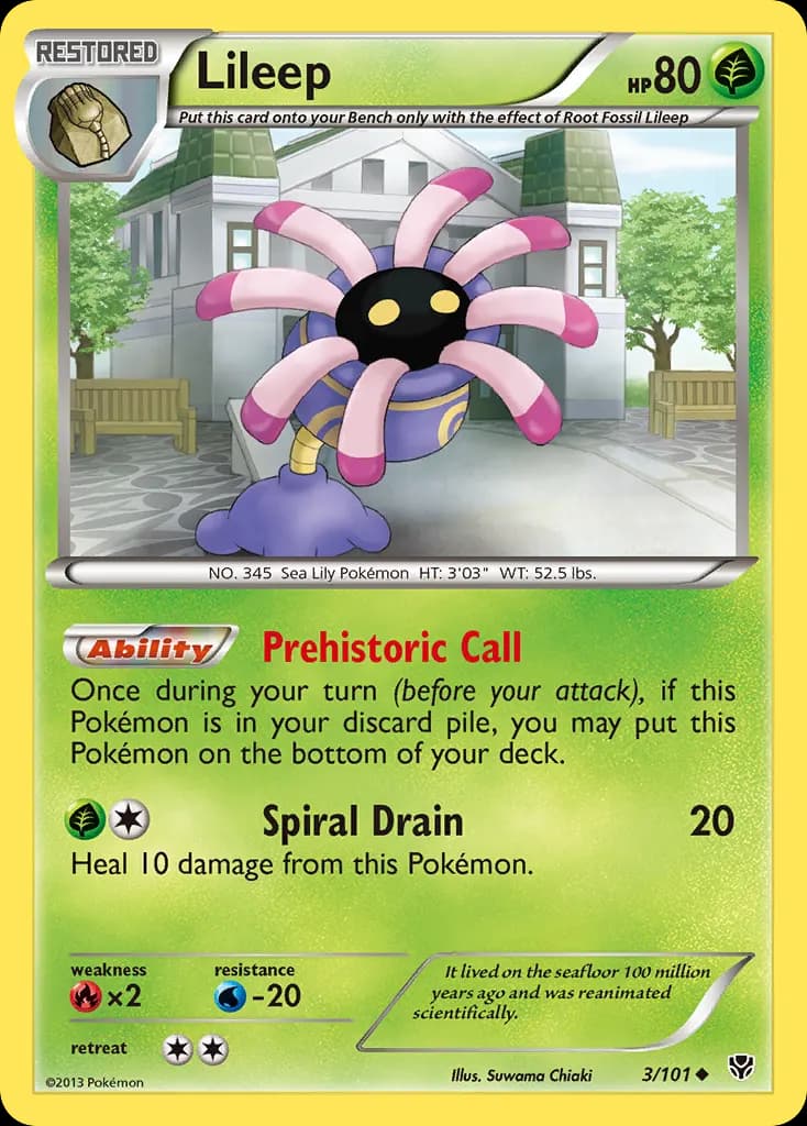 Lileep — Plasma Blast 3 Pokémon card