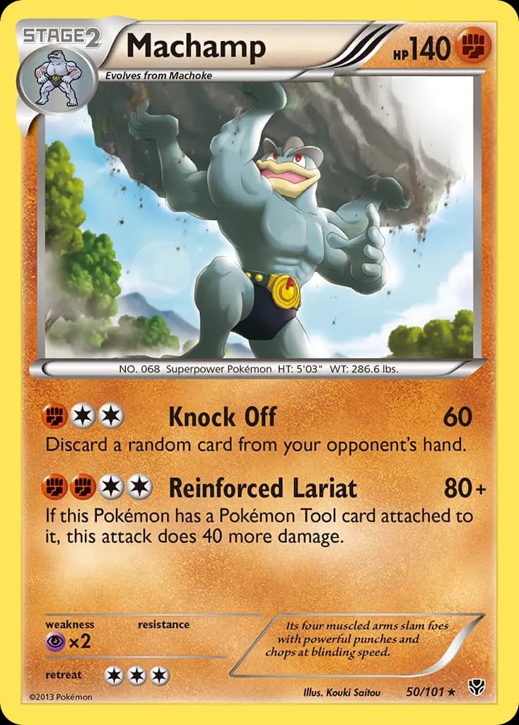 Machamp — Plasma Blast 50 Pokémon card