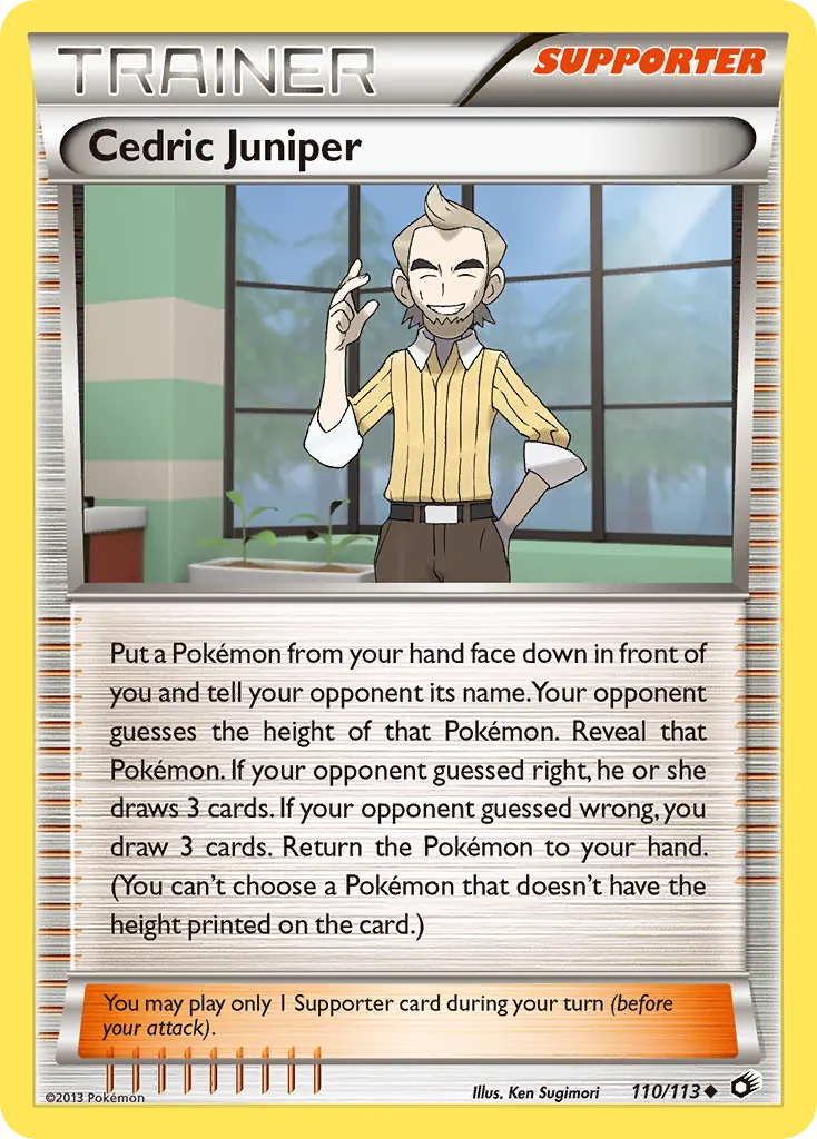Cedric Juniper — Legendary Treasures 110 Pokémon card