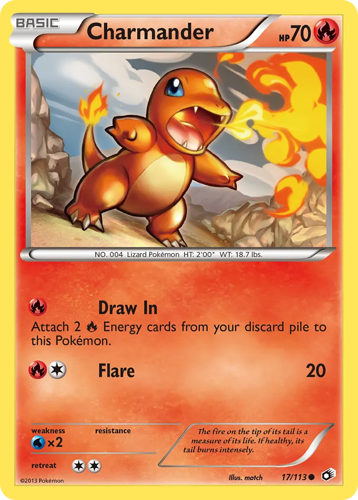 Charmander — Legendary Treasures 17 Pokémon card