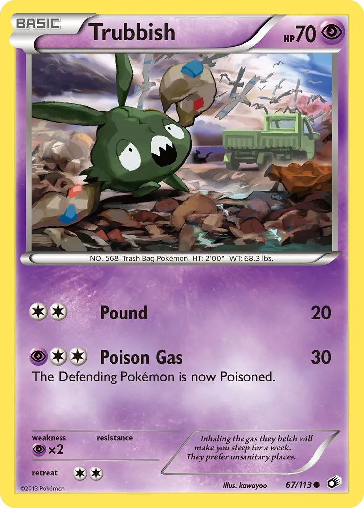 Trubbish — Legendary Treasures 67 Pokémon card