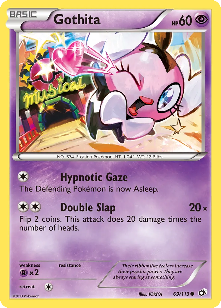 Gothita — Legendary Treasures 69 Pokémon card
