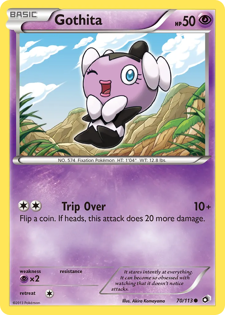 Gothita — Legendary Treasures 70 Pokémon card