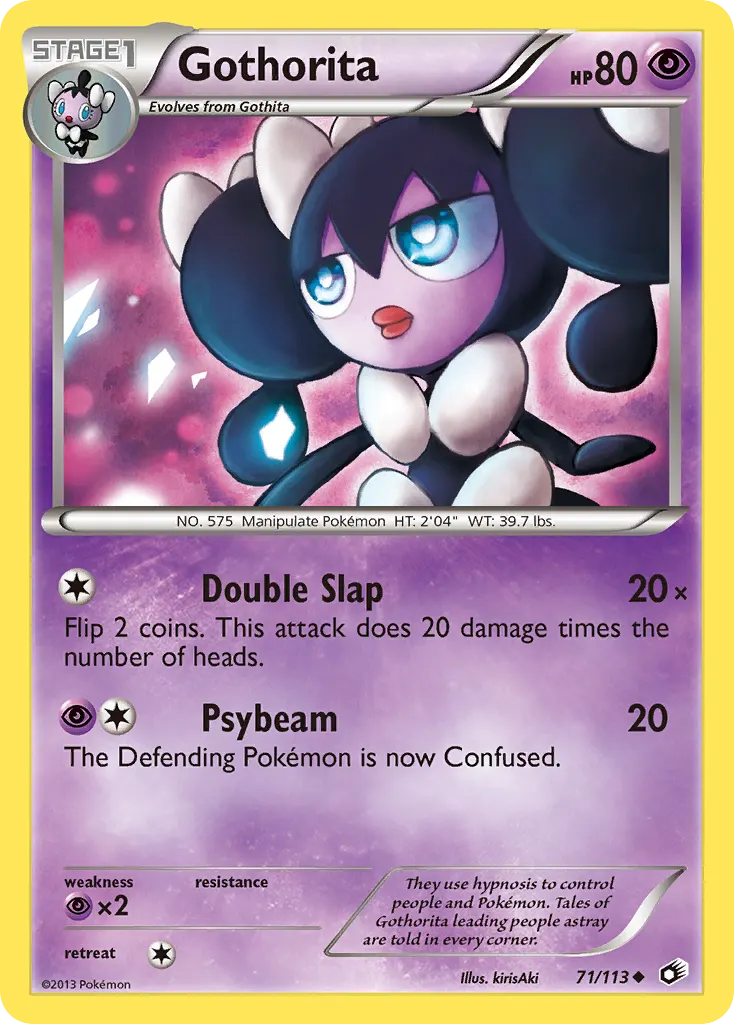 Gothorita — Legendary Treasures 71 Pokémon card