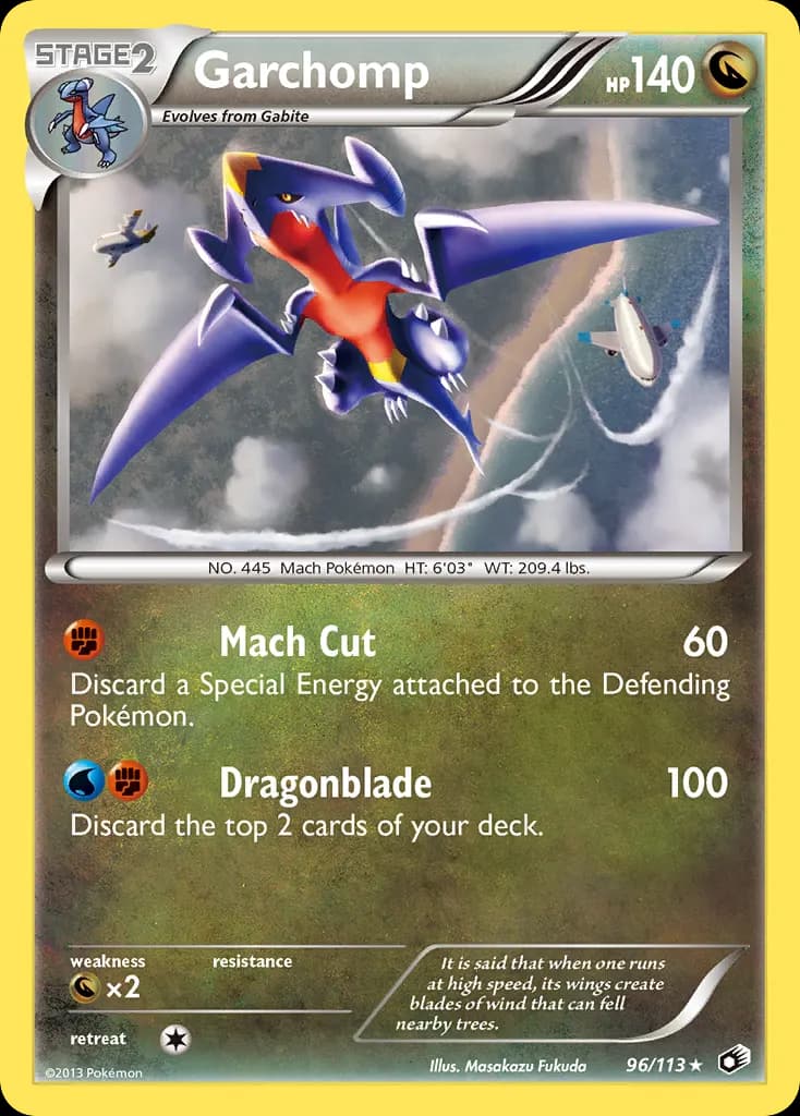 Garchomp — Legendary Treasures 96 Pokémon card