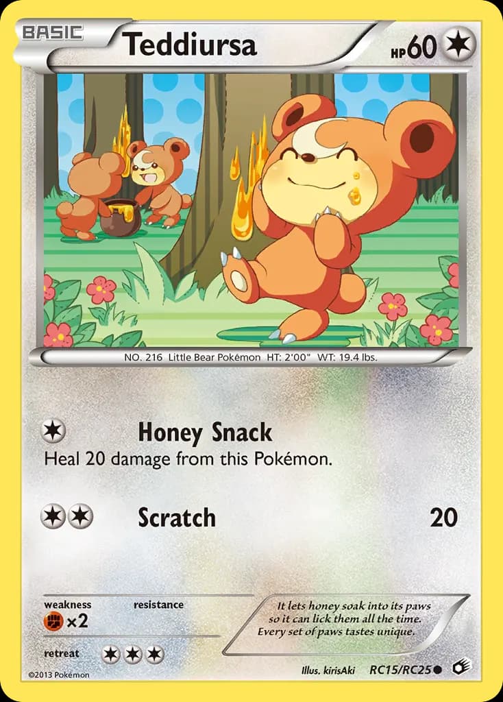 Teddiursa — Legendary Treasures RC15 Pokémon card