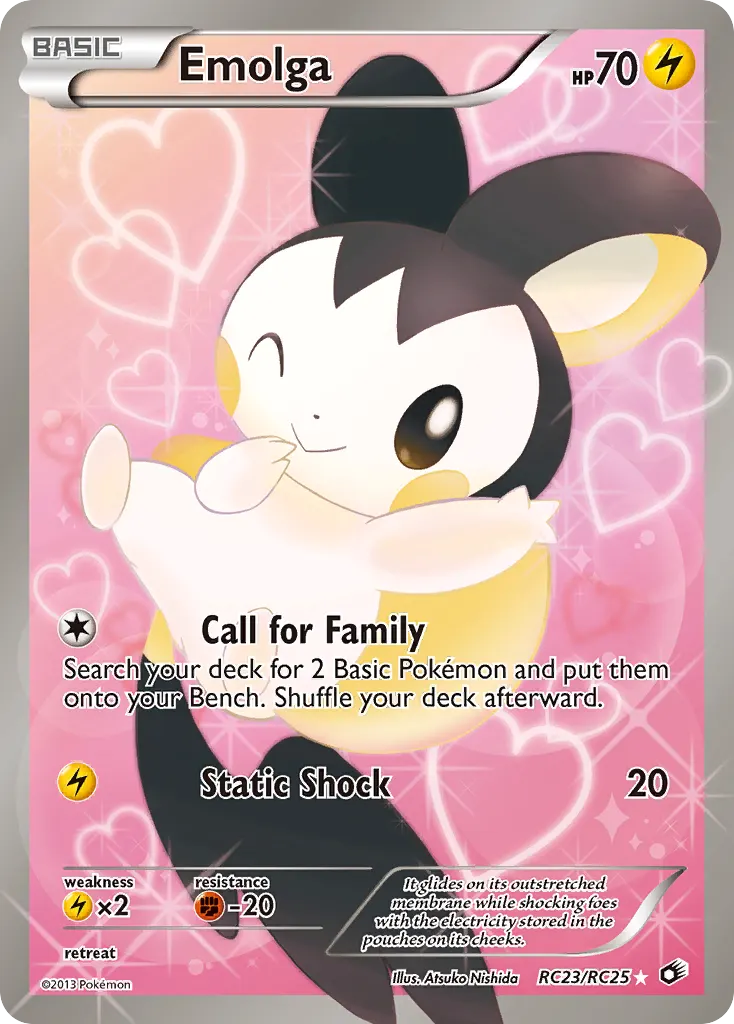 Emolga — Legendary Treasures RC23 Pokémon card