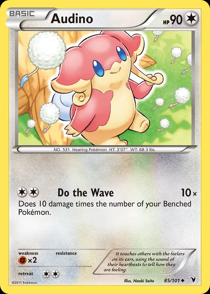 Audino — Noble Victories 85 Pokémon card