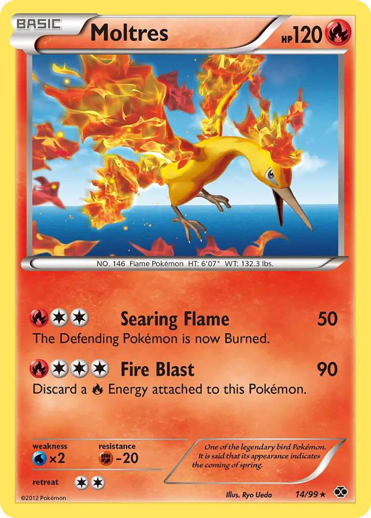 Moltres — Next Destinies 14 Pokémon card