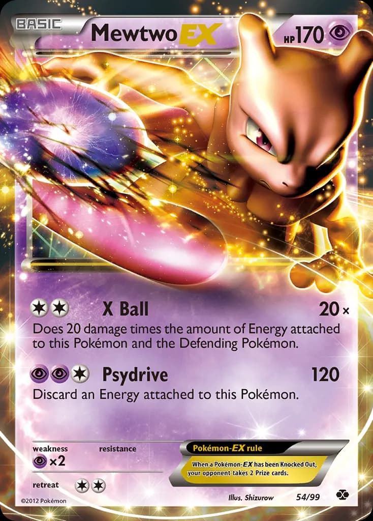 Mewtwo-EX — Next Destinies 54 Pokémon card