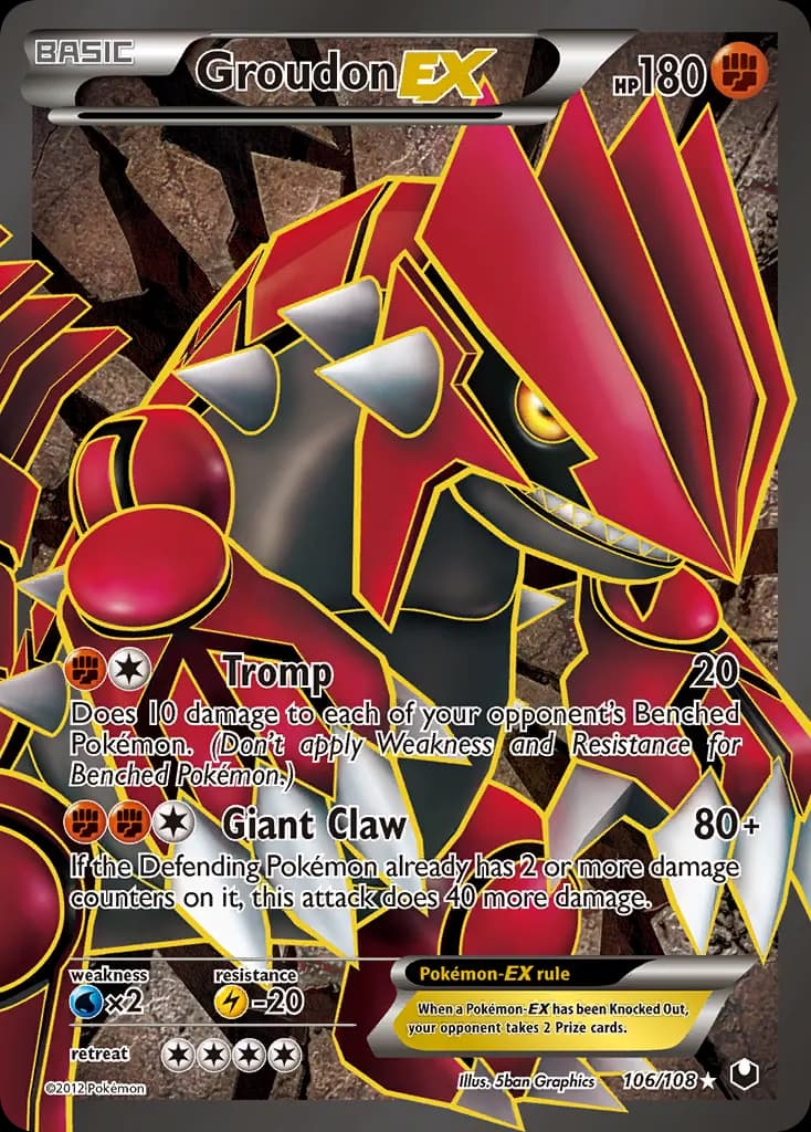 Groudon-EX — Dark Explorers 106 Pokémon card