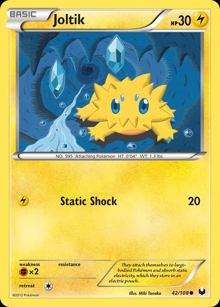 Joltik — Dark Explorers 42 Pokémon card