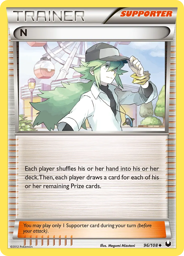 N — Dark Explorers 96 Pokémon card
