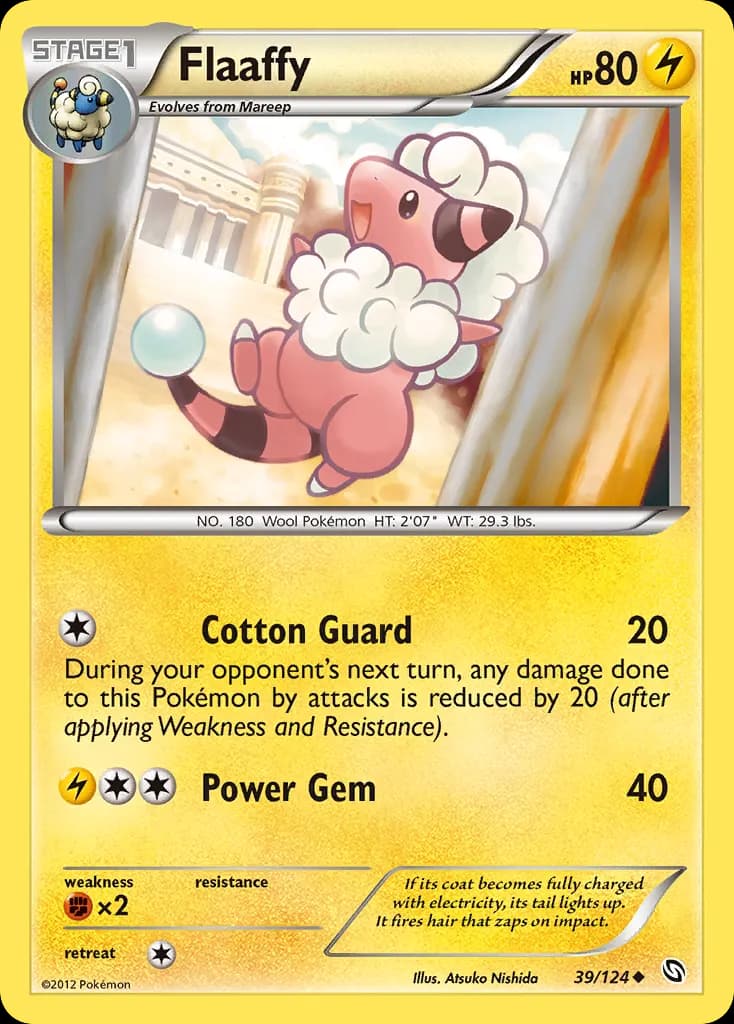 Flaaffy — Dragons Exalted 39 Pokémon card