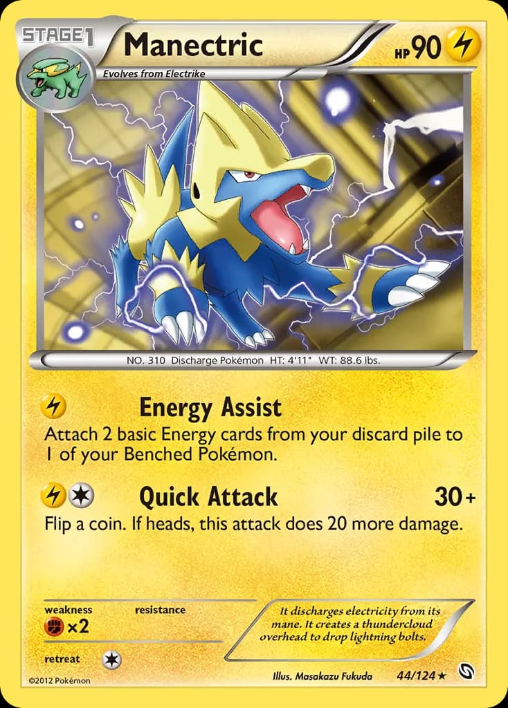 Manectric — Dragons Exalted 44 Pokémon card