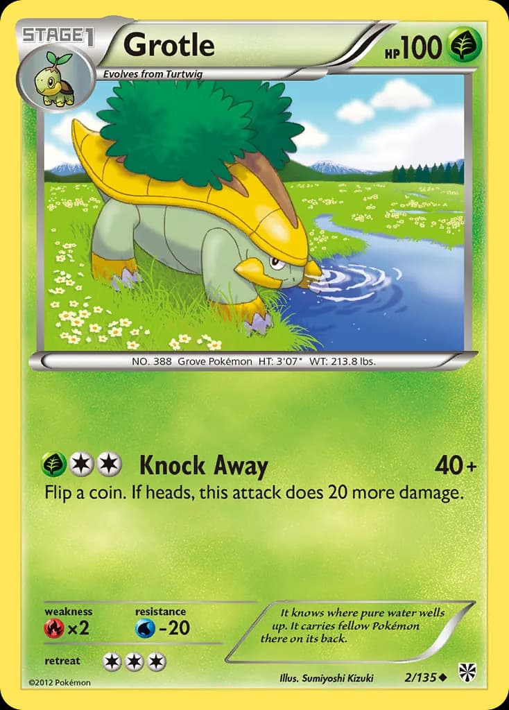 Grotle — Plasma Storm 2 Pokémon card