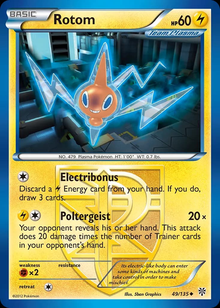 Rotom — Plasma Storm 49 Pokémon card