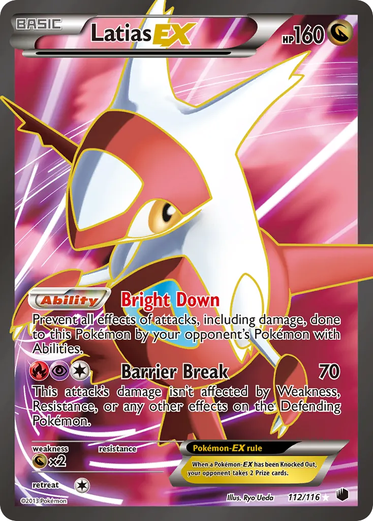 Latias-EX — Plasma Freeze 112 Pokémon card