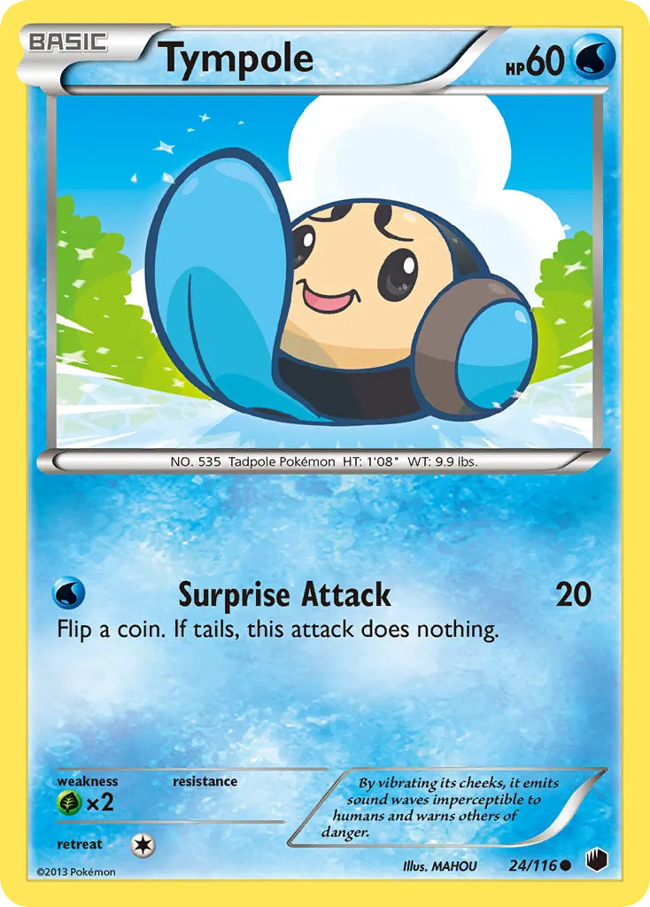 Tympole — Plasma Freeze 24 Pokémon card
