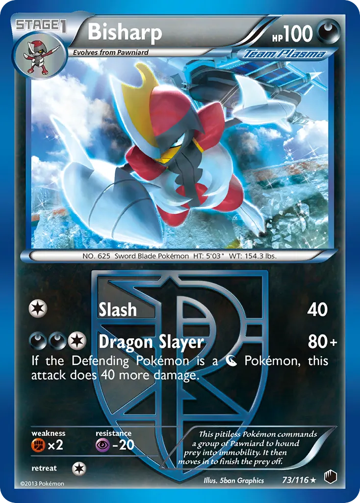 Bisharp — Plasma Freeze 73 Pokémon card