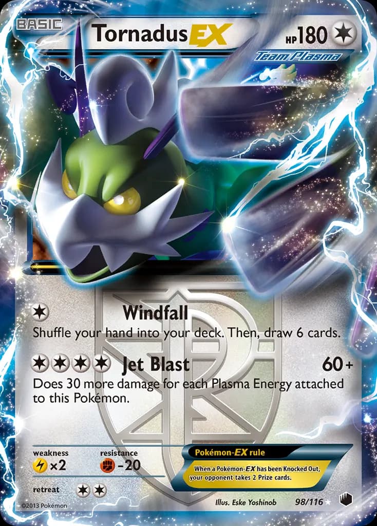 Tornadus-EX — Plasma Freeze 98 Pokémon card