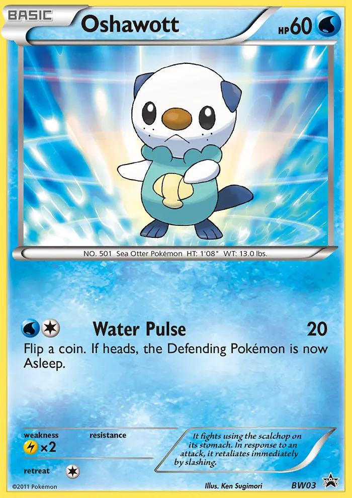 Oshawott — BW Black Star Promos BW03 Pokémon card