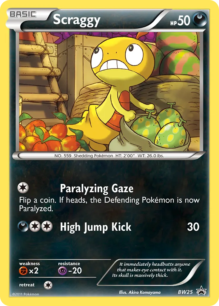 Scraggy — BW Black Star Promos BW25 Pokémon card