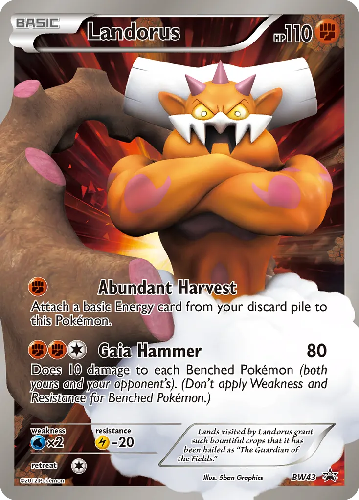 Landorus — BW Black Star Promos BW43 Pokémon card