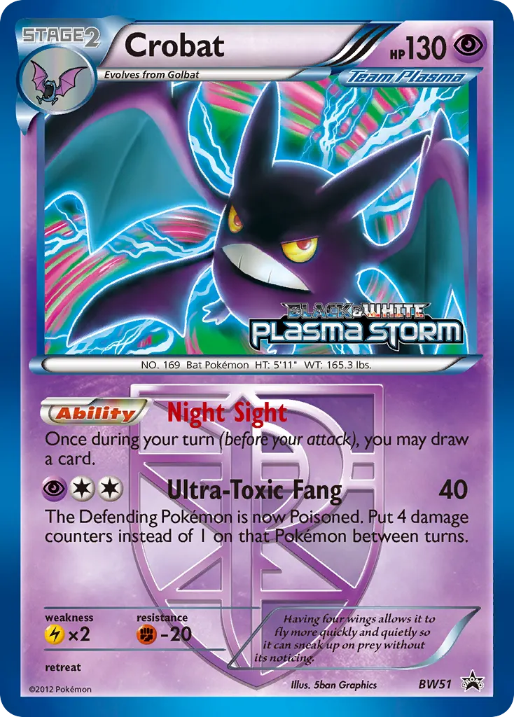 Crobat — BW Black Star Promos BW51 Pokémon card