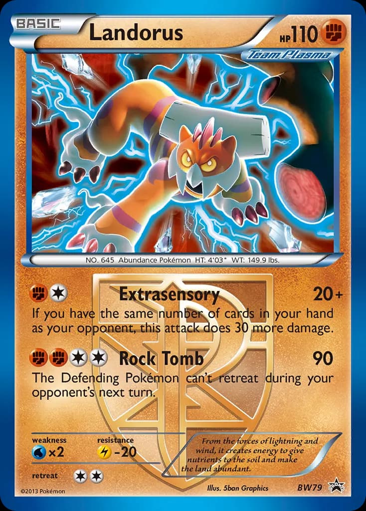 Landorus — BW Black Star Promos BW79 Pokémon card