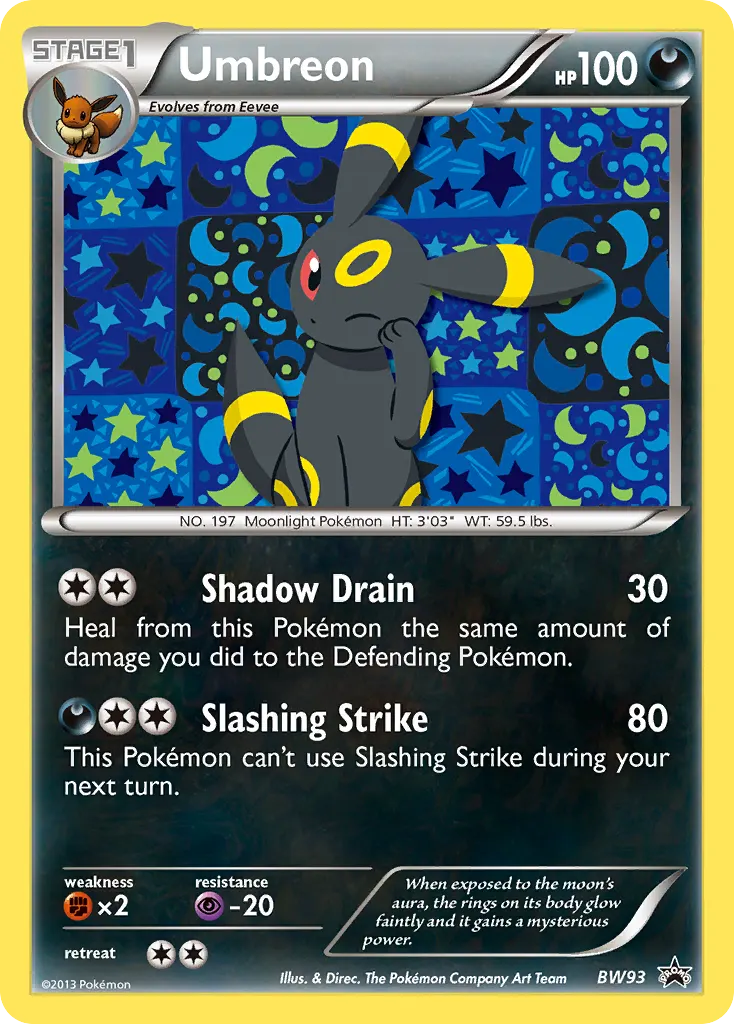 Umbreon — BW Black Star Promos BW93 Pokémon card