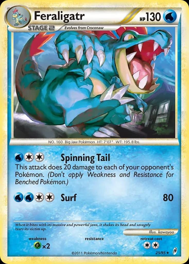 Feraligatr — Call of Legends 25 Pokémon card