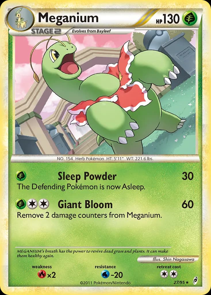 Méganium — L'appel des Légendes 27 French Pokémon card