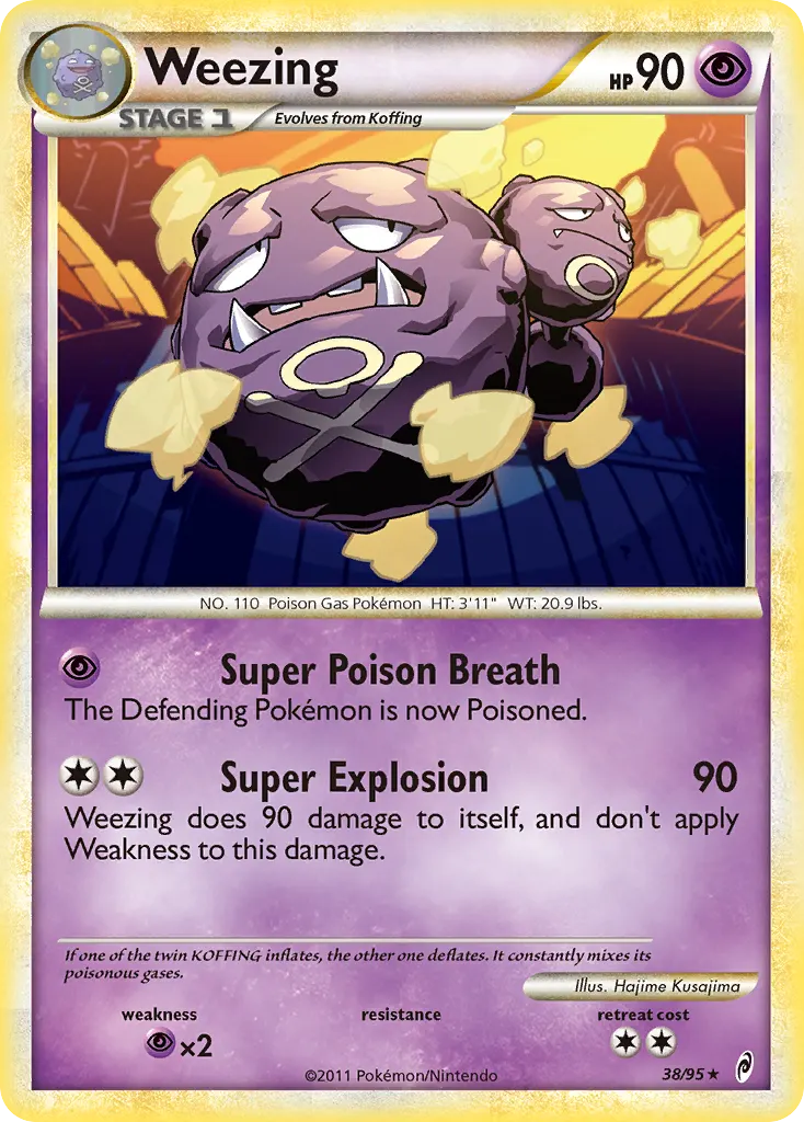 Weezing — Call of Legends 38 Pokémon card