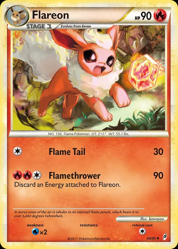Flareon — Call of Legends 44 Pokémon card