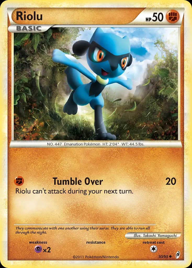 Riolu — L'appel des Légendes 50 French Pokémon card