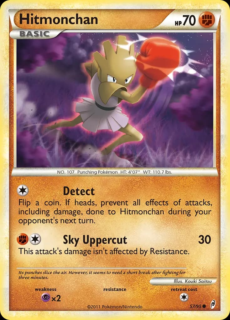 Hitmonchan — Call of Legends 57 Pokémon card