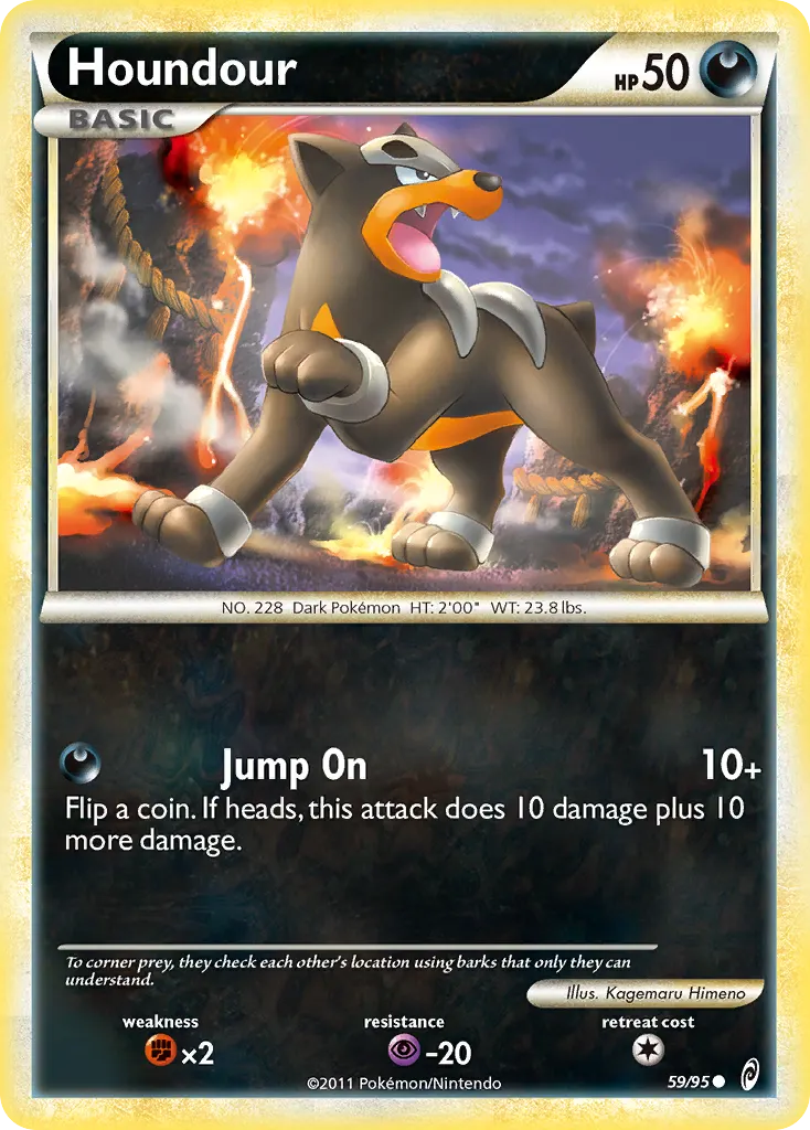 Houndour — Call of Legends 59 Pokémon card
