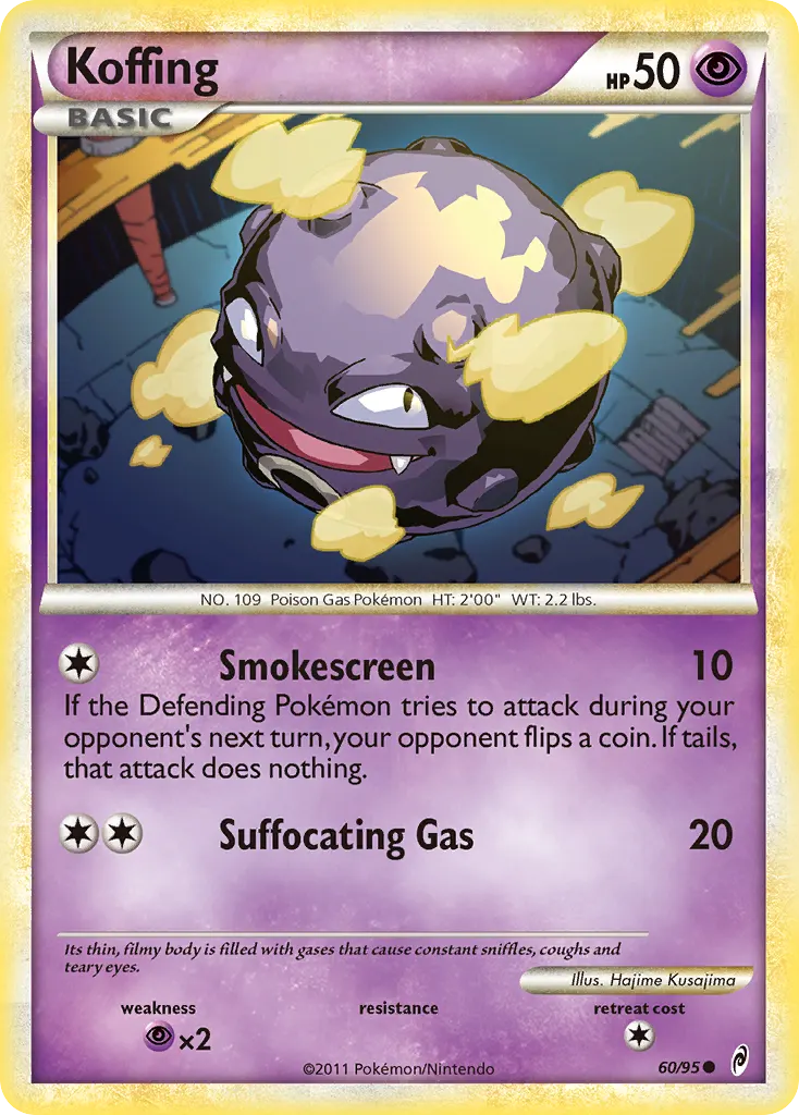 Koffing — Call of Legends 60 Pokémon card