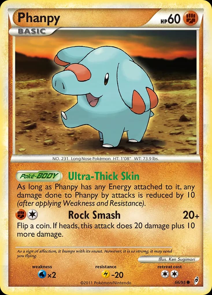 Phanpy — Call of Legends 66 Pokémon card