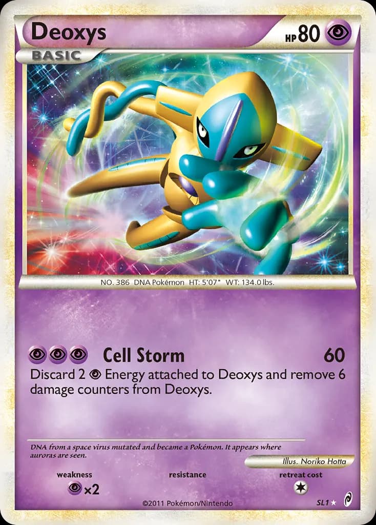 Deoxys — Call of Legends SL1 Pokémon card