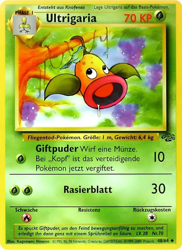 Ultrigaria — Dschungel 48 German Pokémon card