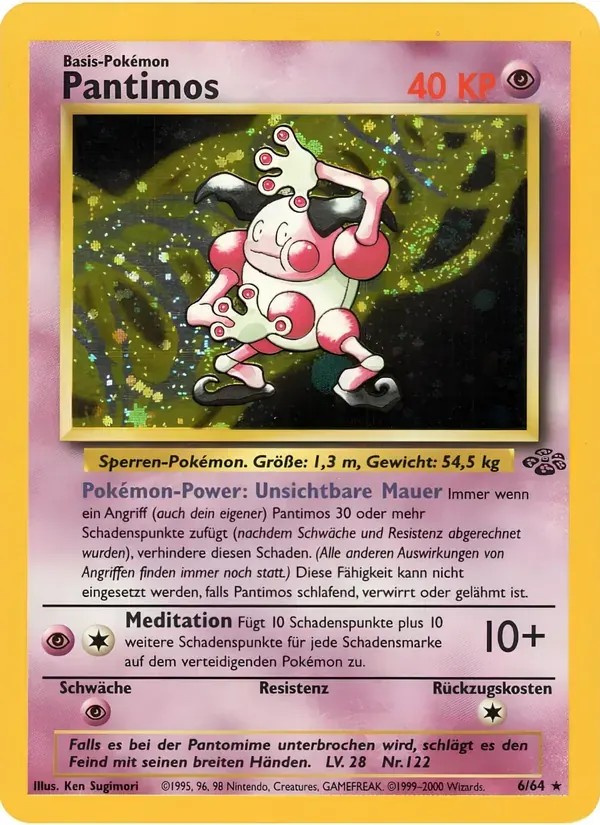 Pantimos — Dschungel 6 German Pokémon card