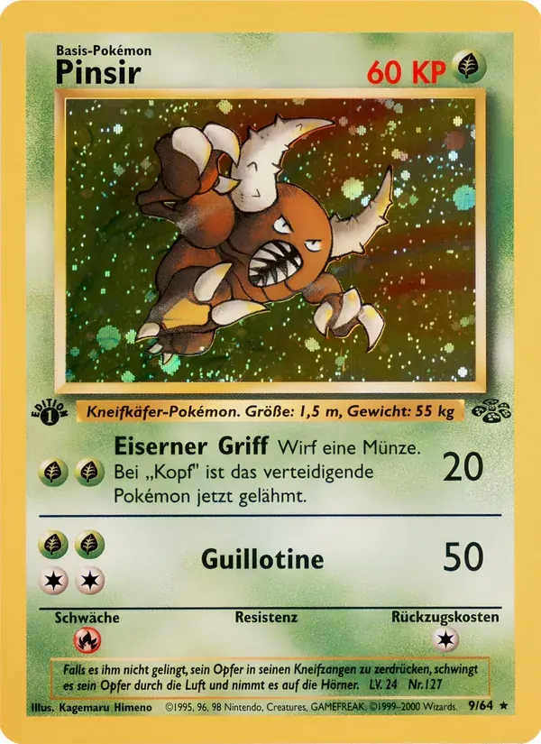 Pinsir — Dschungel 9 German Pokémon card