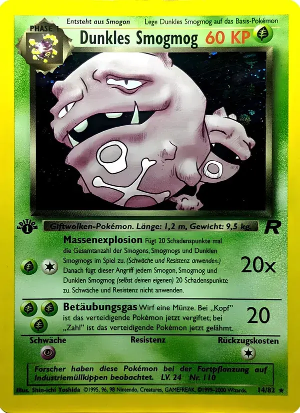Dunkles Smogmog — Team Rocket 14 German Pokémon card