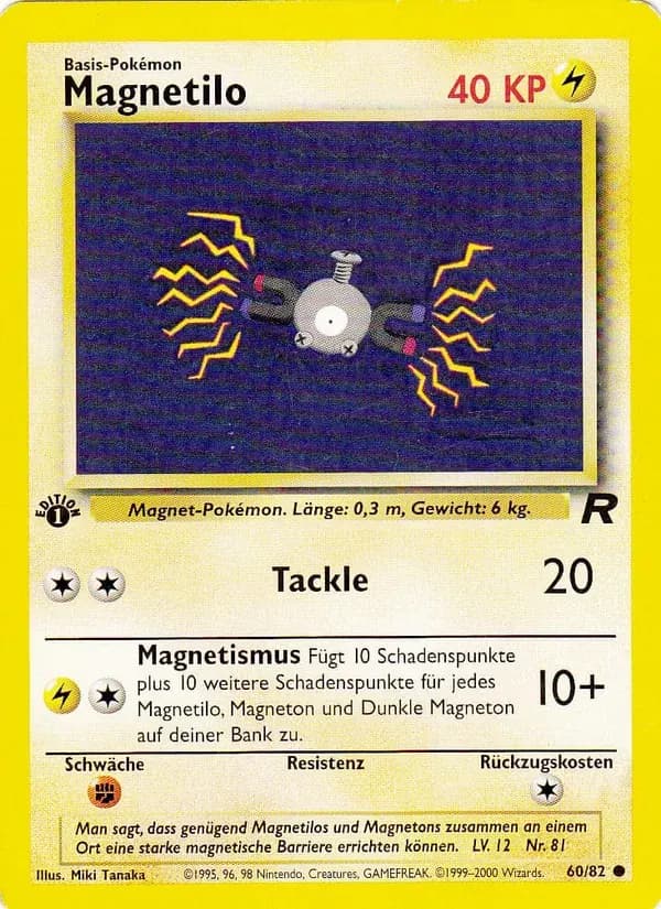 Magnetilo — Team Rocket 60 German Pokémon card