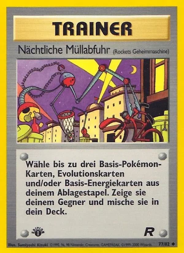 Nächtliche Müllabfuhr — Team Rocket 77 German Pokémon card