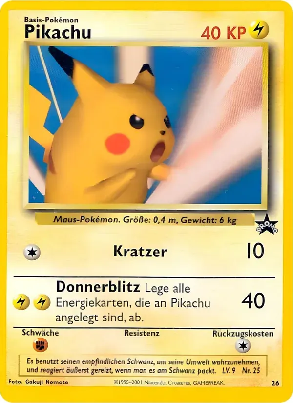 Pikachu — Wizards Black Star Promos 26 German Pokémon card
