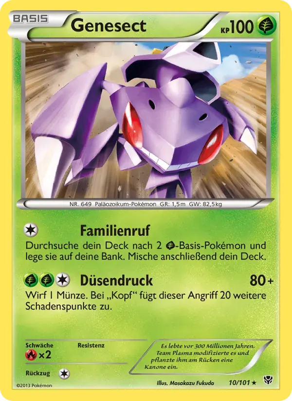 Genesect — Plasma-Blaster 10 German Pokémon card