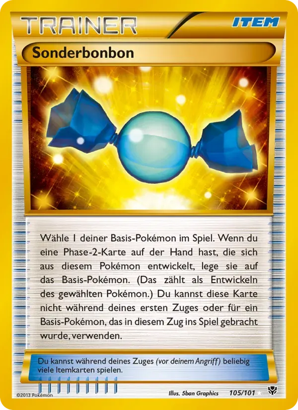 Sonderbonbon — Plasma-Blaster 105 German Pokémon card